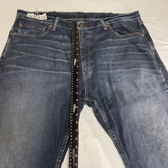 Levi's Jeans Men's 40x30 Blue 505 Regular Fit Straight Leg American Grunge Denim - Picture 14 of 16